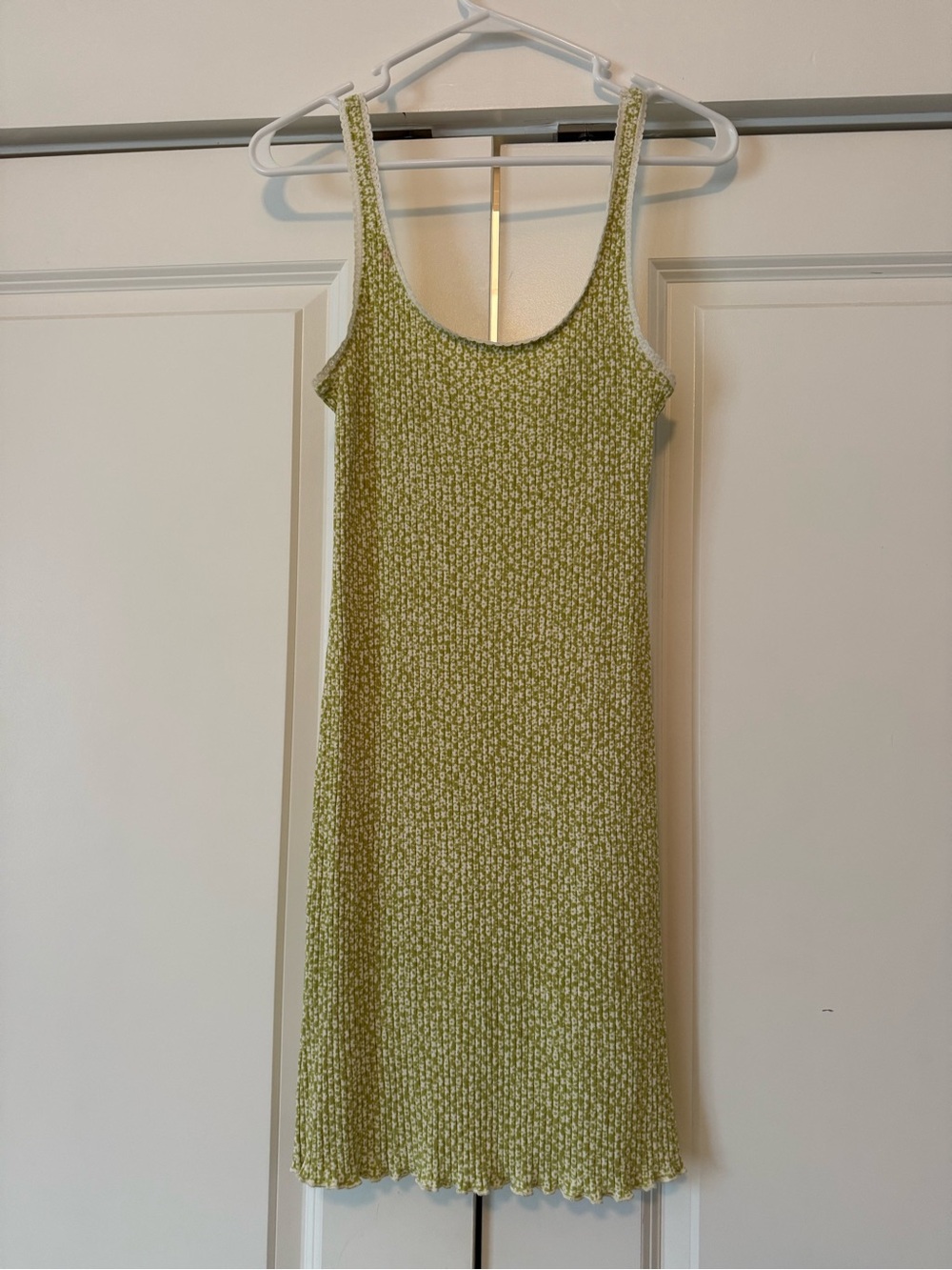 Billabong Green Floral Knit Slip Dress
